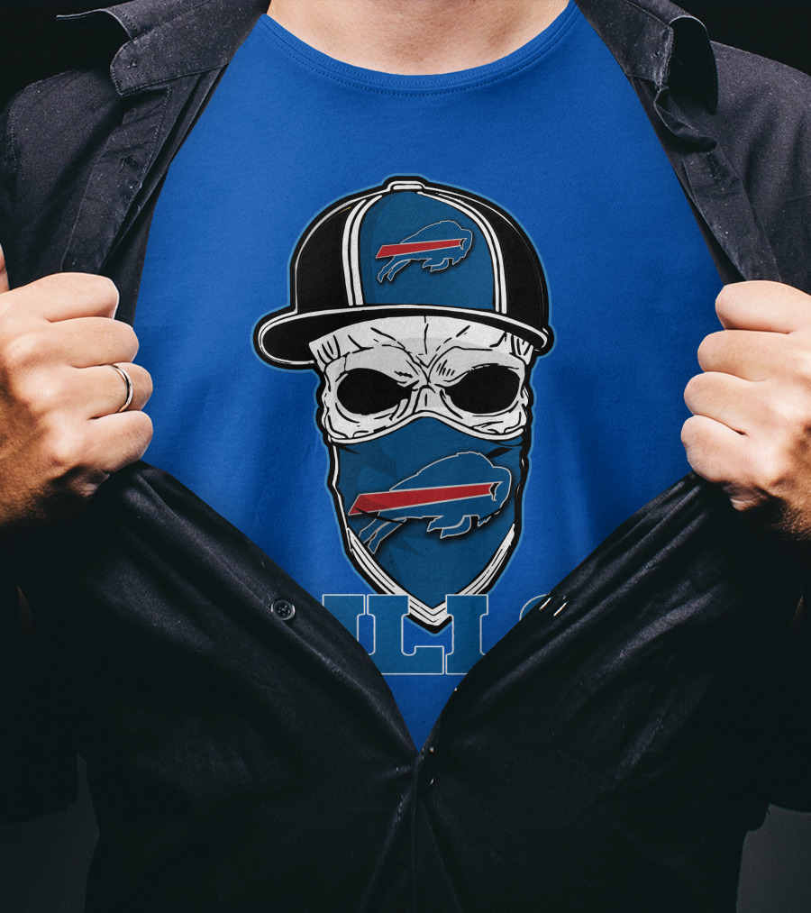 Skull Hat Bills Buffalo T-Shirt