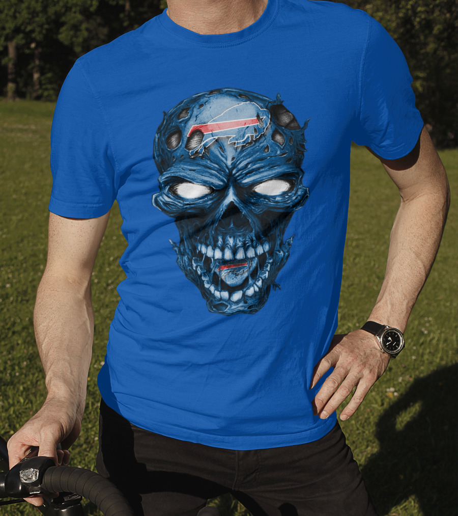Buffalo Bills Skull Logo Horror T-Shirt