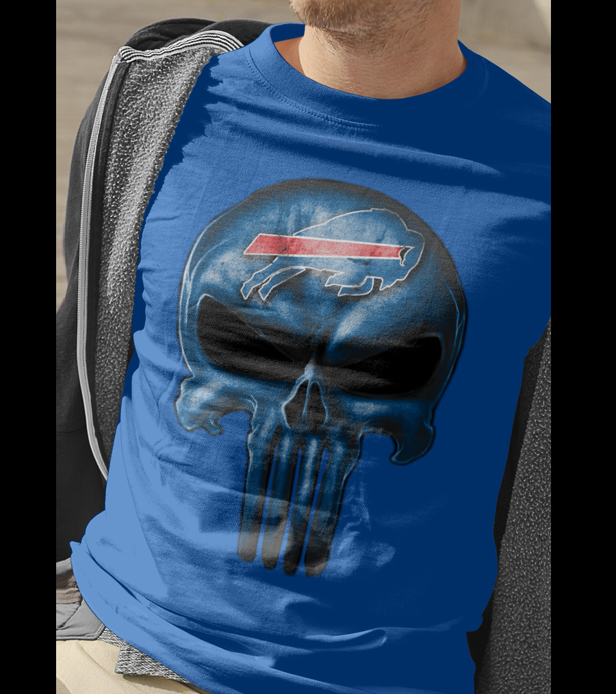 Buffalo Bills Skull Punisher T-Shirt