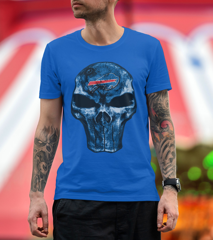Buffalo Bills Skull Fan T-Shirt
