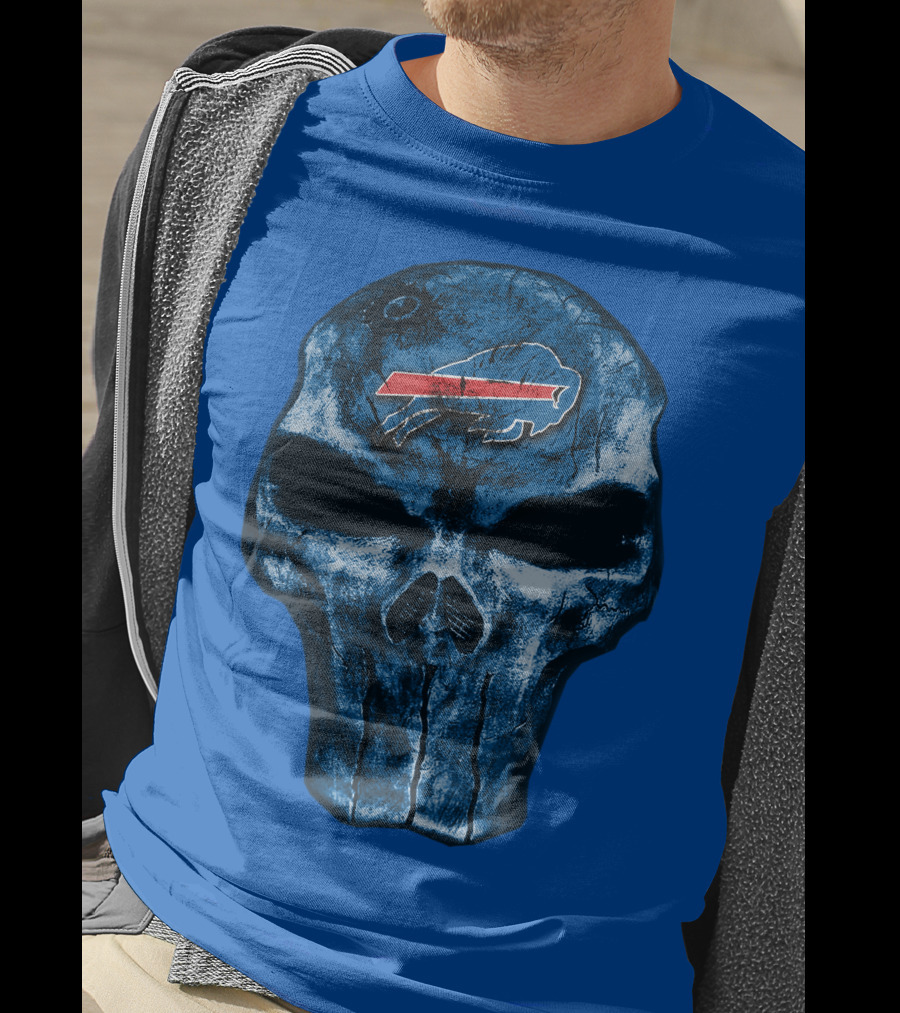 Buffalo Bills Skull Fan T-Shirt