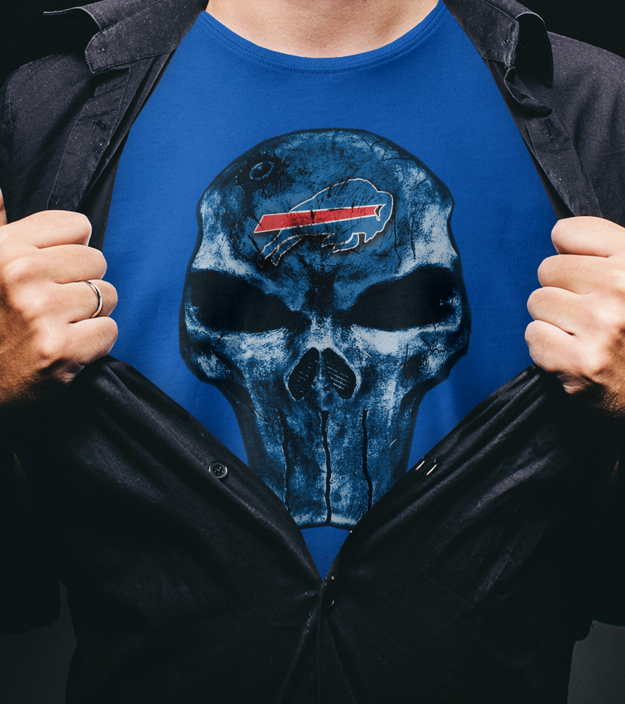 Buffalo Bills Skull Fan T-Shirt