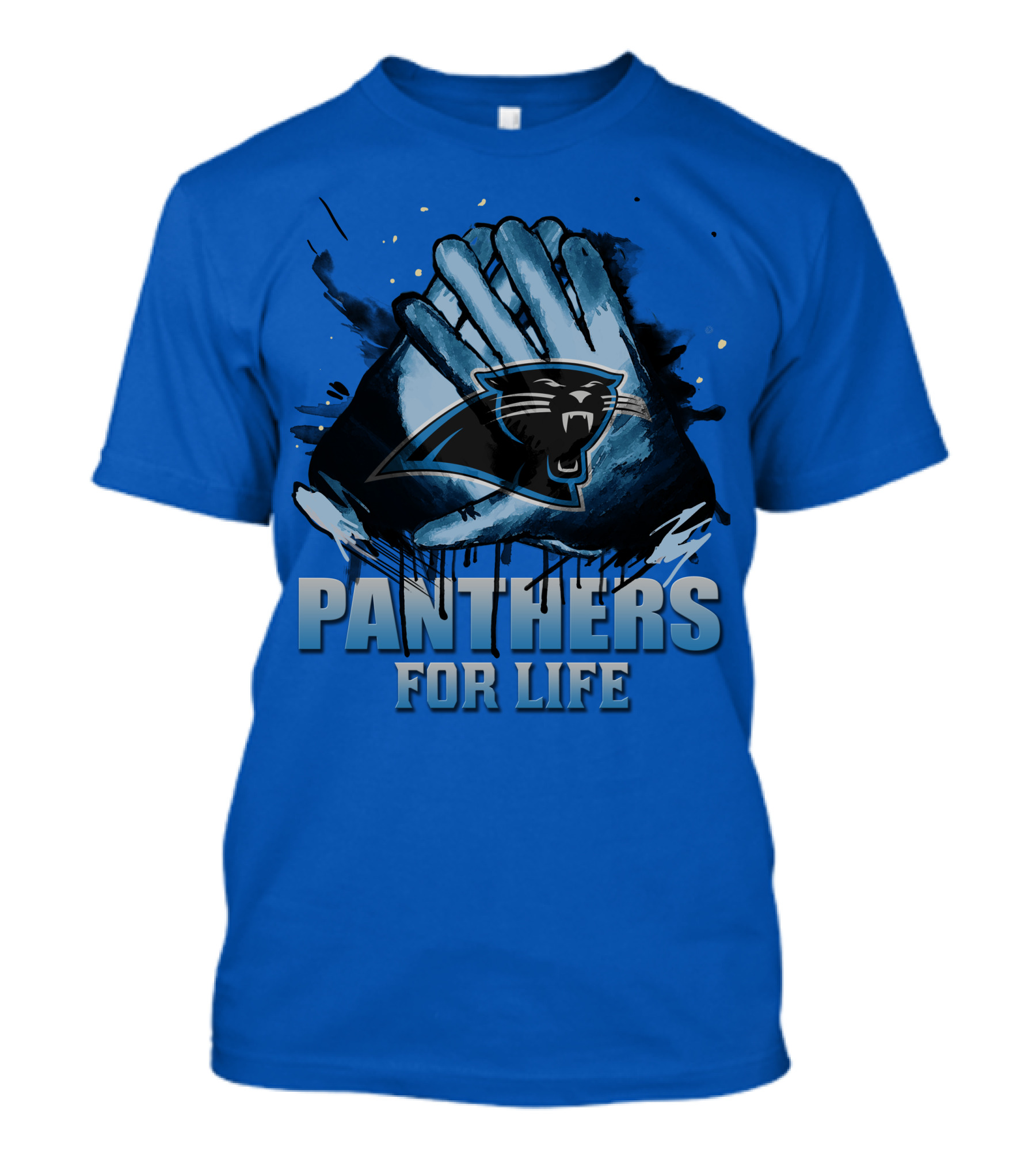 Panthers For Life Carolina Panthers T-Shirt