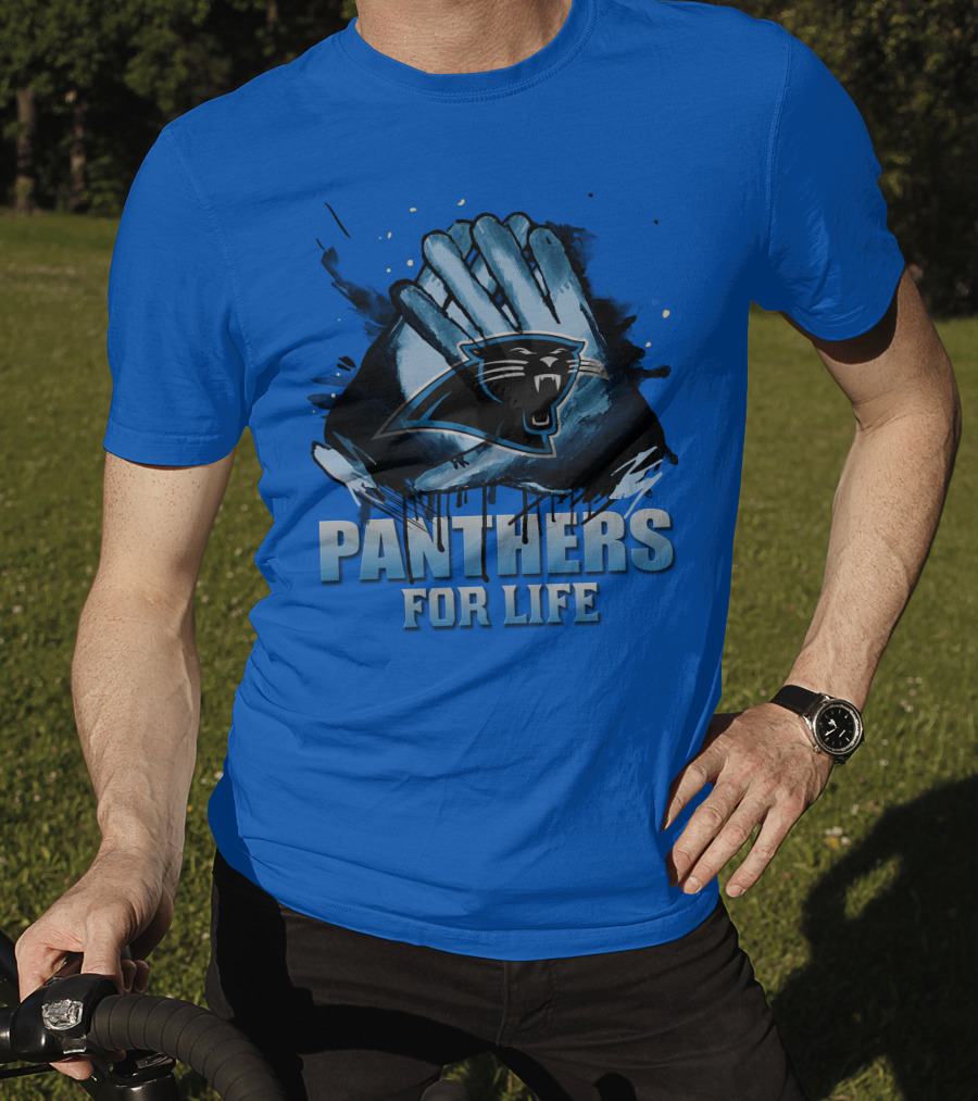 Panthers For Life Carolina Panthers T-Shirt