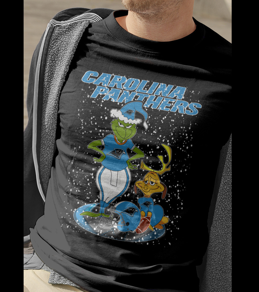 Grinchxmas Carolina Panthers Football Holiday Special T-Shirt