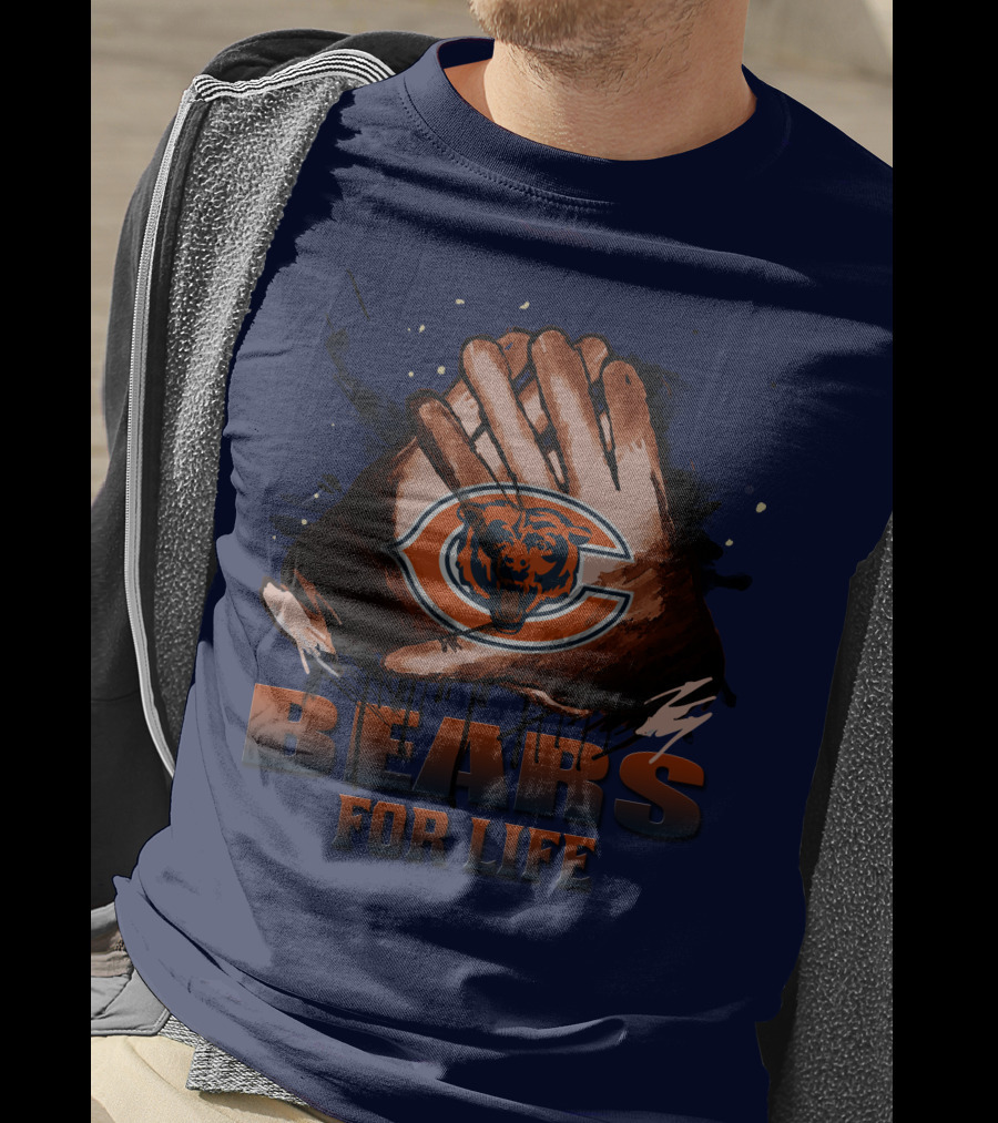 Chicago Bears For Life Logo T-Shirt