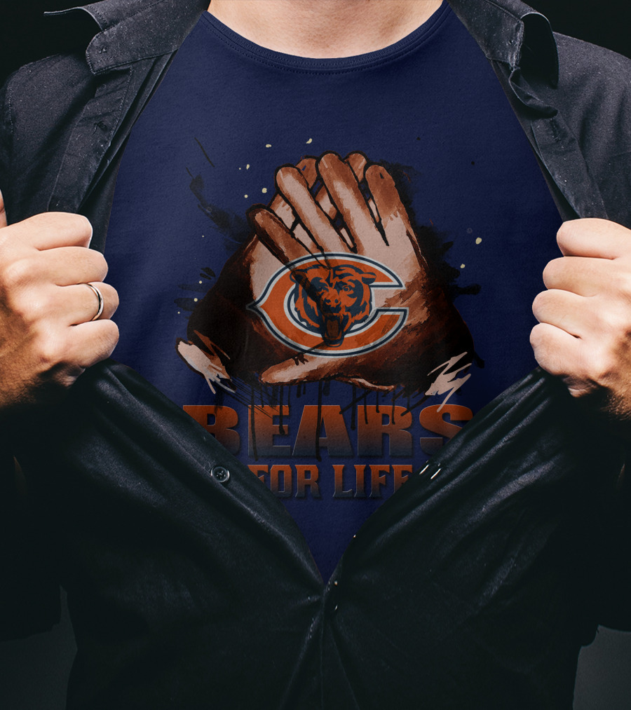 Chicago Bears For Life Logo T-Shirt