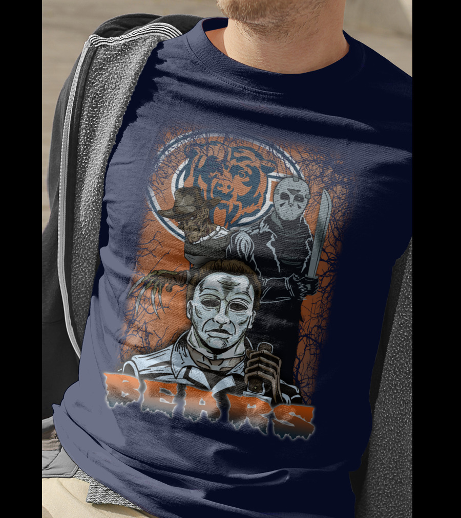 Chicago Bears Horror Icons Bear T-Shirt