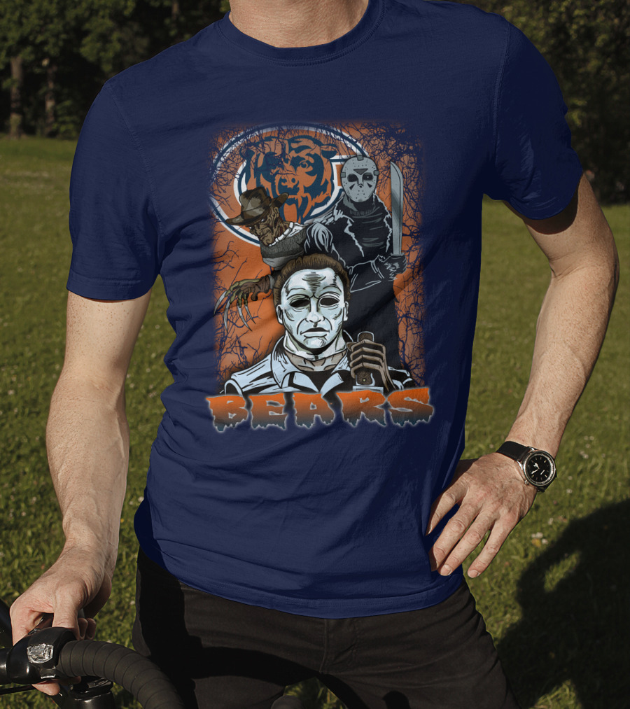 Chicago Bears Horror Icons Bear T-Shirt