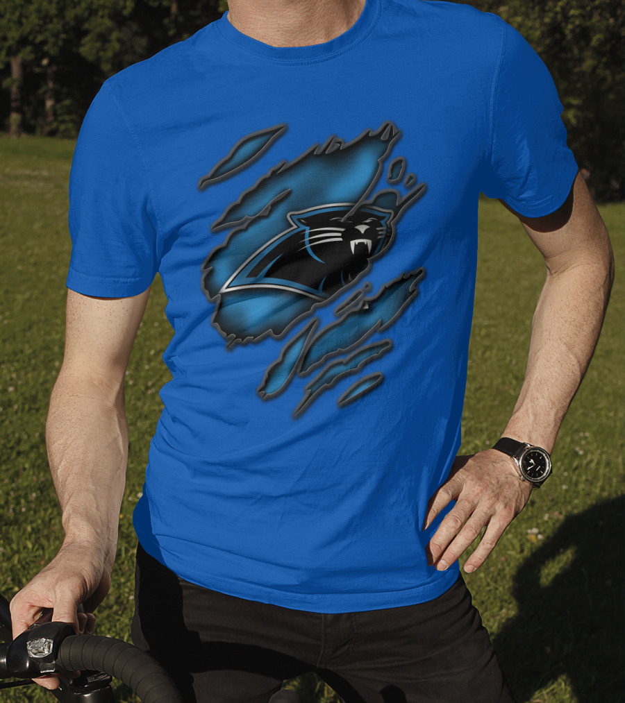 Torn Carolina Panthers Claw Mark T-Shirt