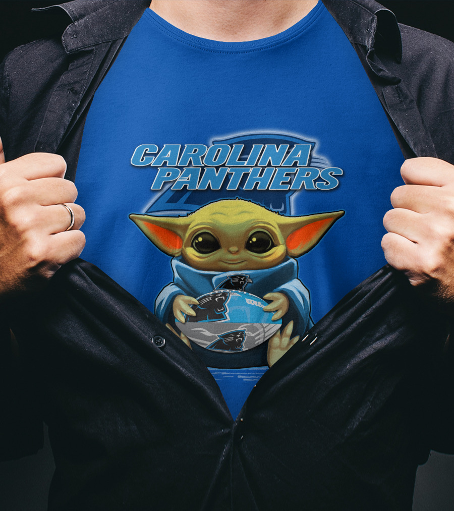 Carolina Panthers Yoda Football Fan T-Shirt