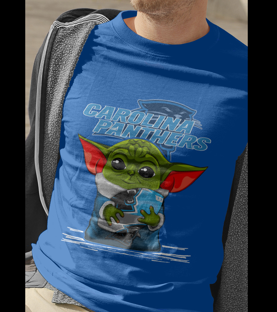 Yoda Carolina Panthers Football Fan T-Shirt
