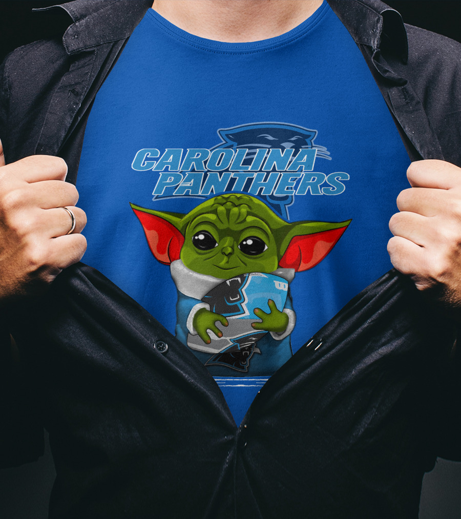 Yoda Carolina Panthers Football Fan T-Shirt