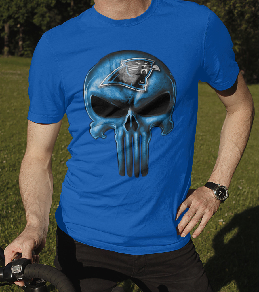 CAROLINA PANTHERS Skull T-Shirt