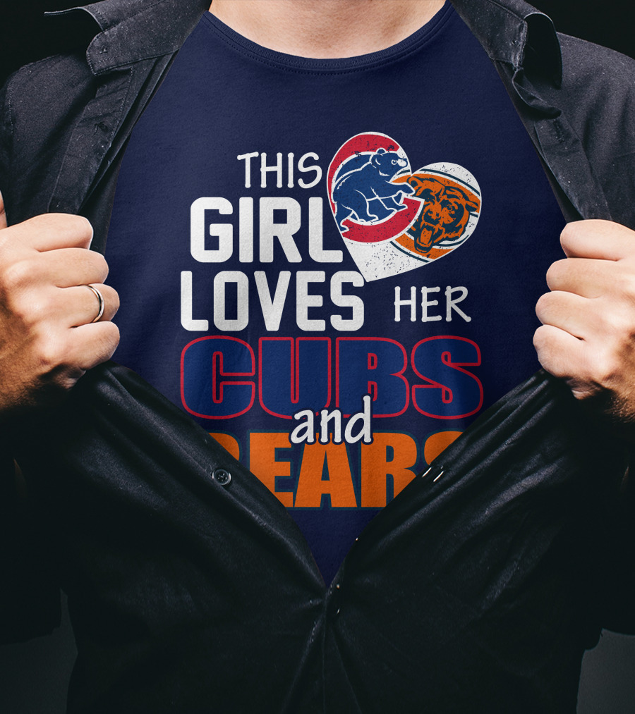 This Girl Loves Her Cubs And Bears T-Shirt