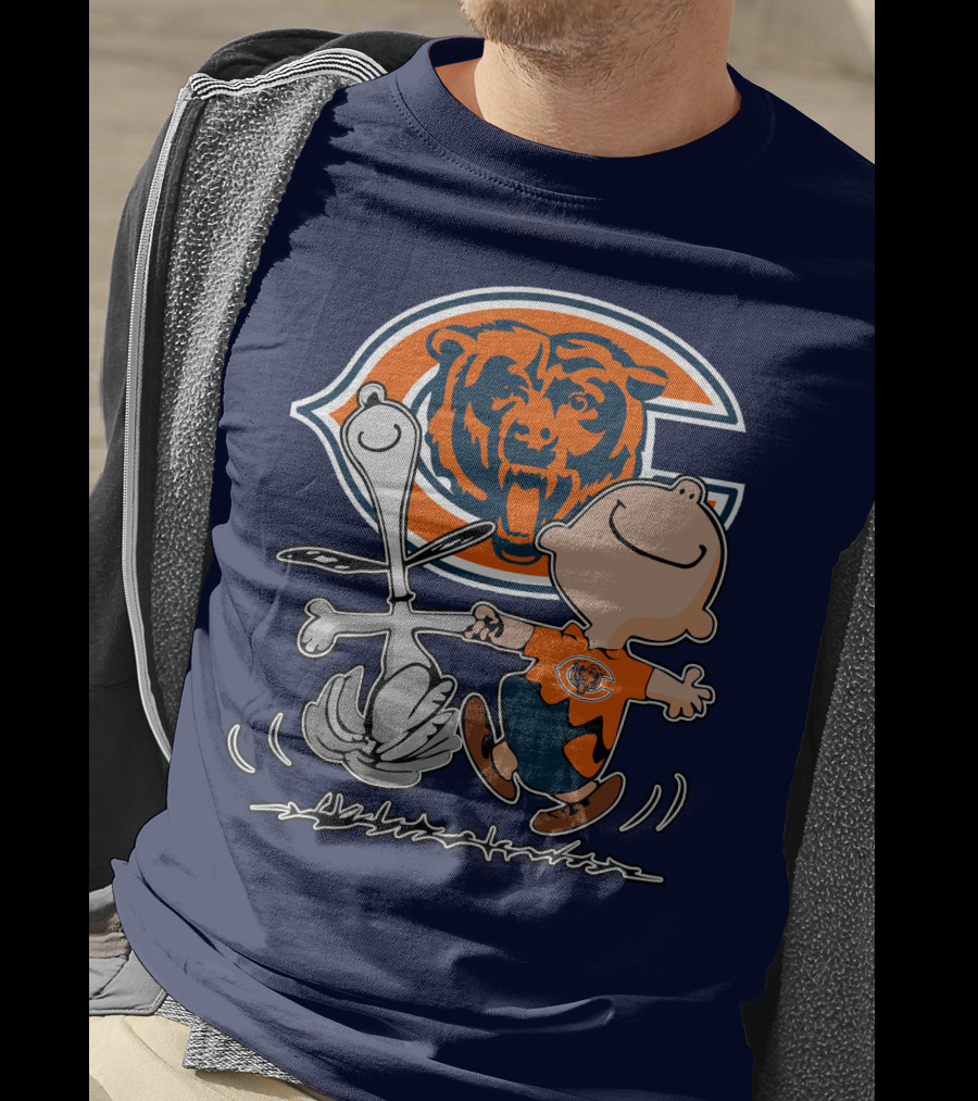 Chicago Bears Peanuts Character Celebration T-Shirt