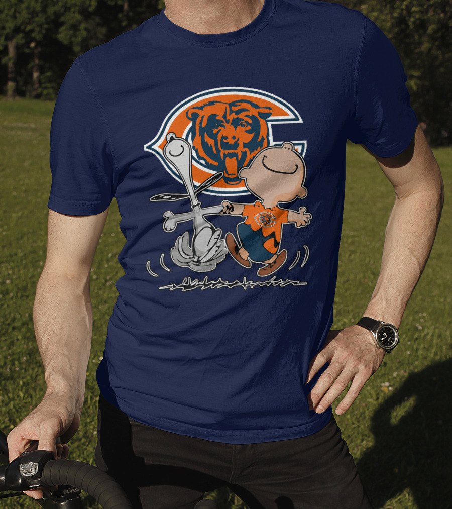 Chicago Bears Peanuts Character Celebration T-Shirt