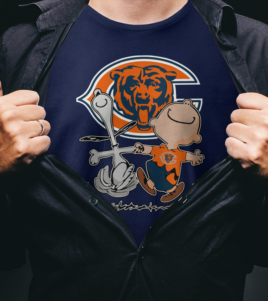 Chicago Bears Peanuts Character Celebration T-Shirt