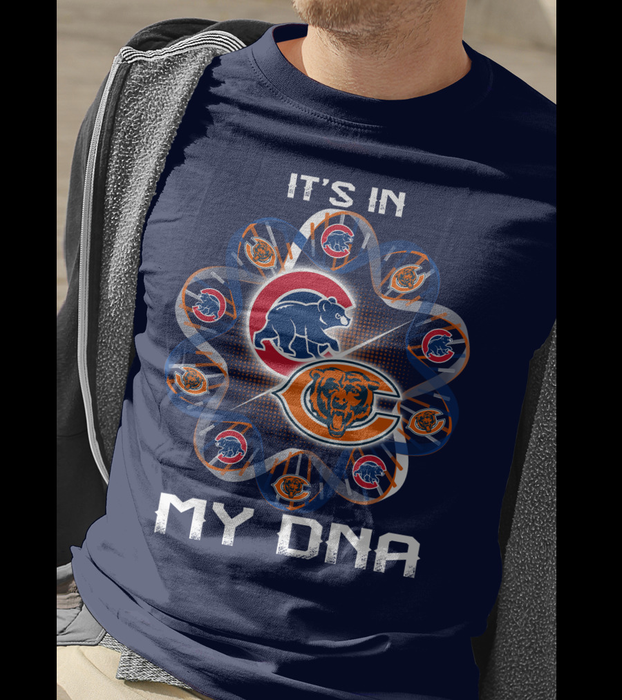 It's In My Dna Chicago Bears Logos T-Shirt