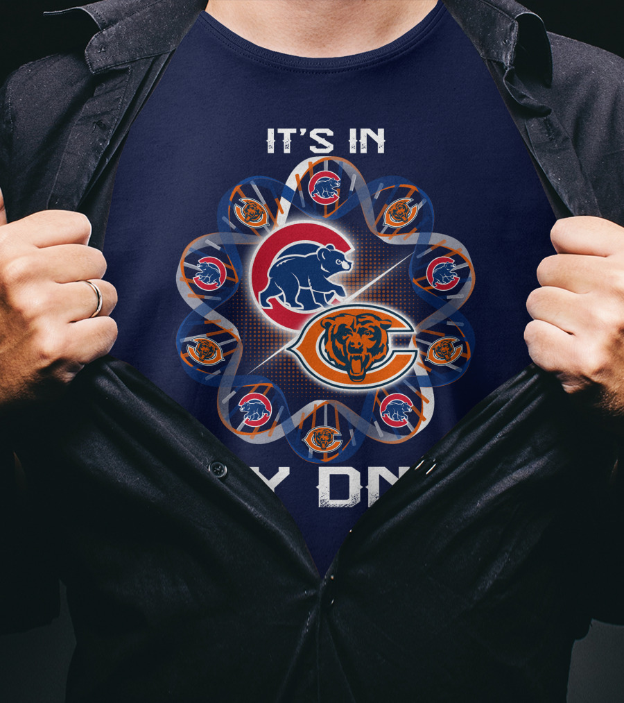 It's In My Dna Chicago Bears Logos T-Shirt