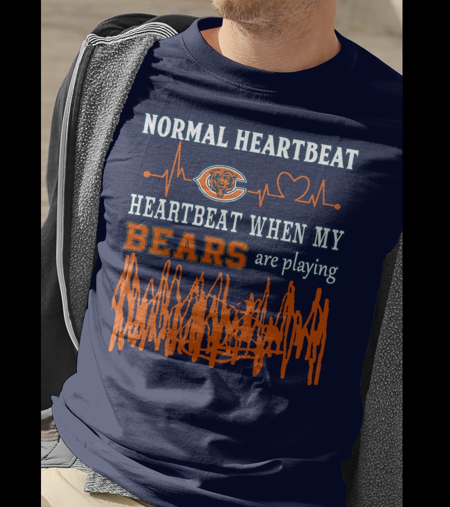 Normal Heartbeat Heartbeat When My Bears Are Playing T-Shirt