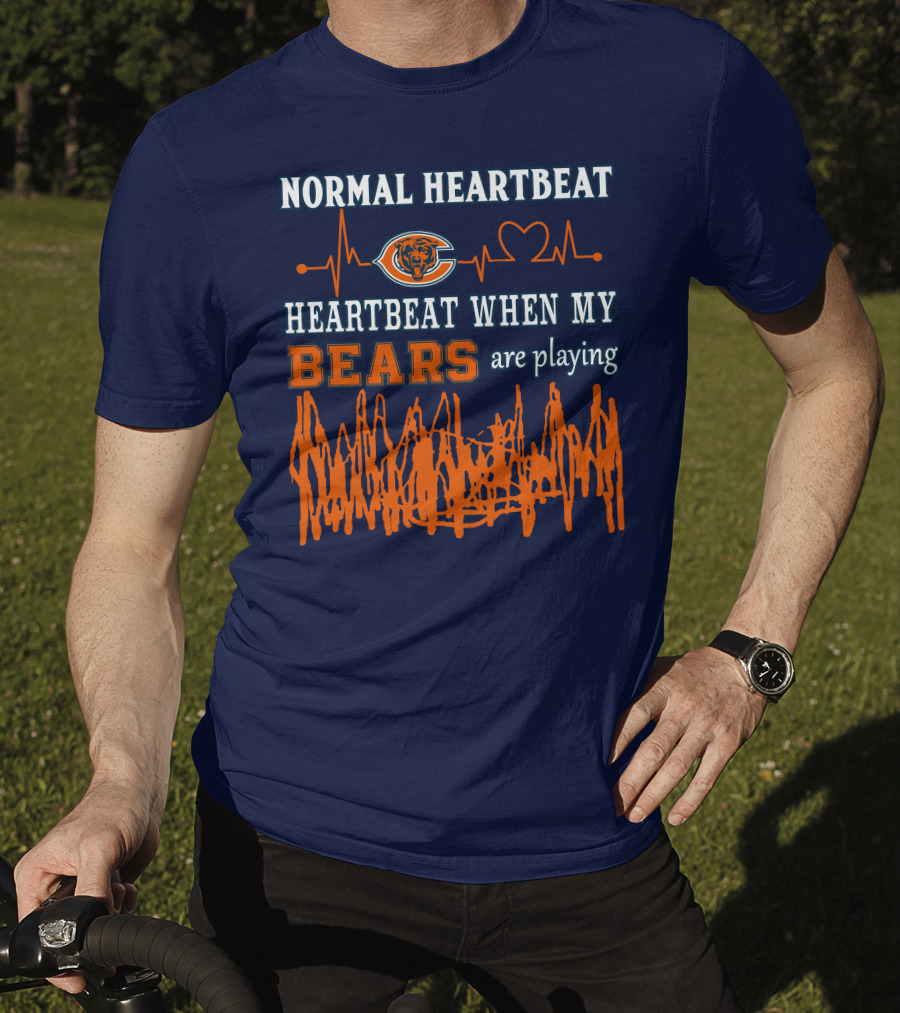 Normal Heartbeat Heartbeat When My Bears Are Playing T-Shirt