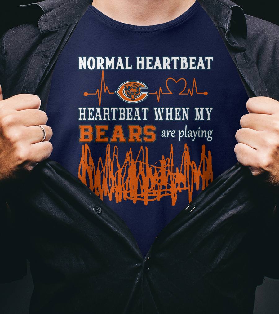 Normal Heartbeat Heartbeat When My Bears Are Playing T-Shirt