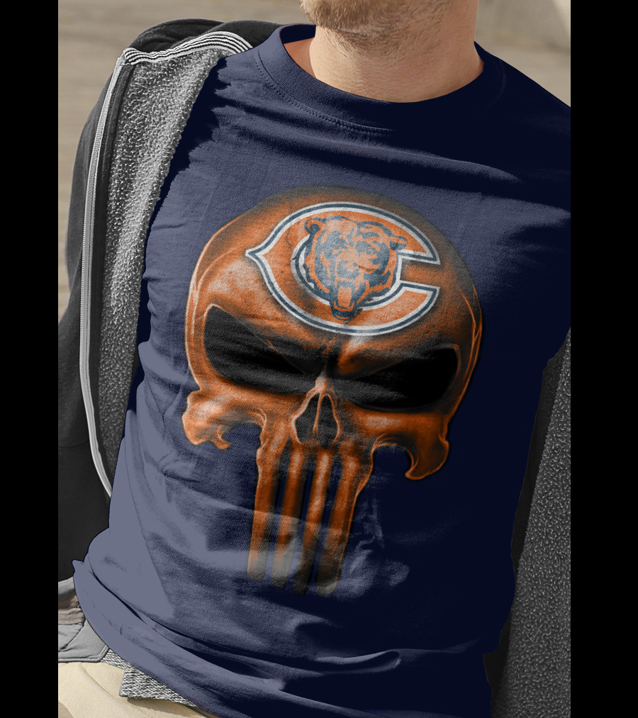Skull Chicago Bears T-Shirt