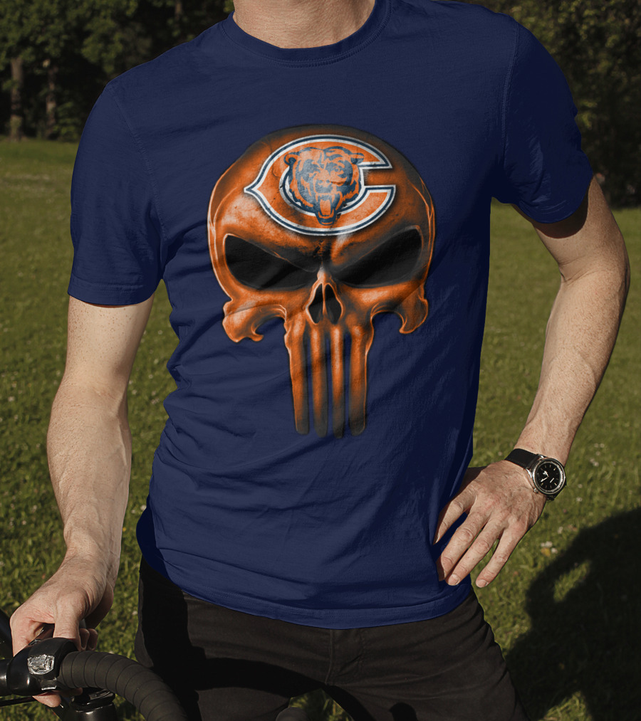 Skull Chicago Bears T-Shirt