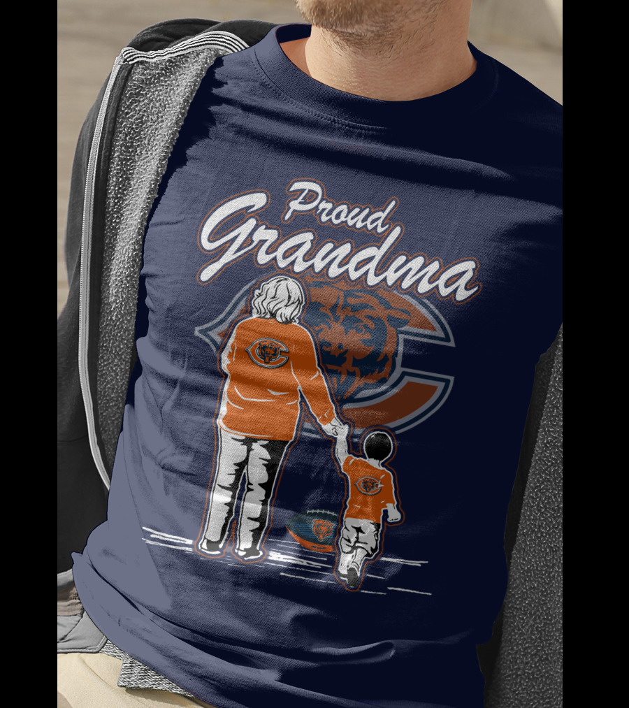 Proud Grandma Chicago Bears Family Spirit T-Shirt