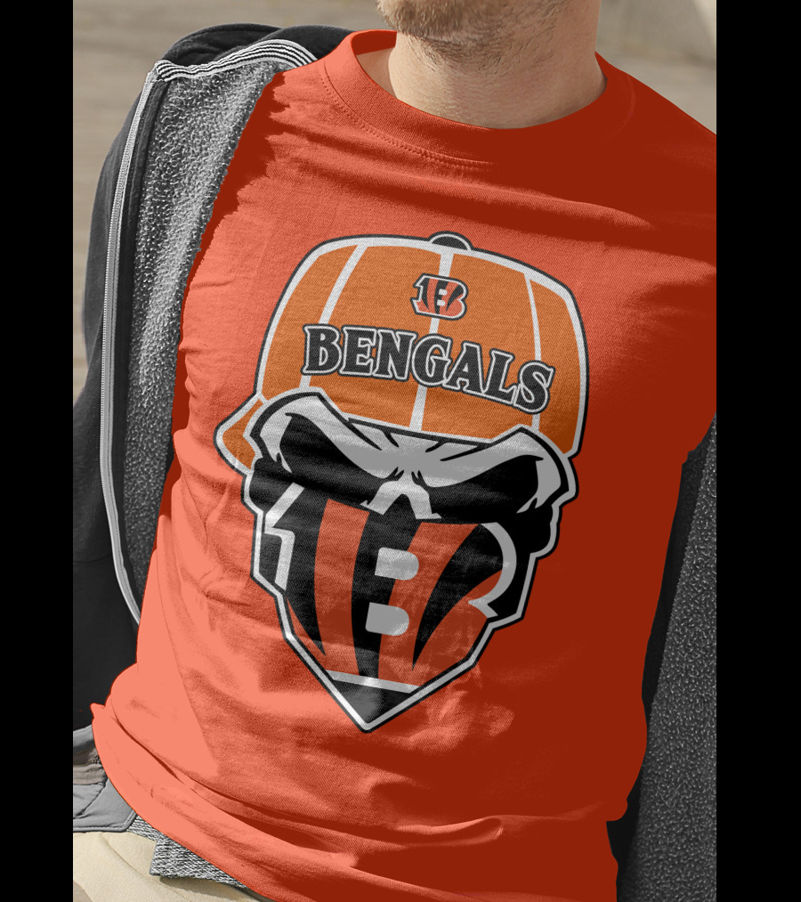 Cincinnati Bengals 37 Nfl Skull Cap T-Shirt
