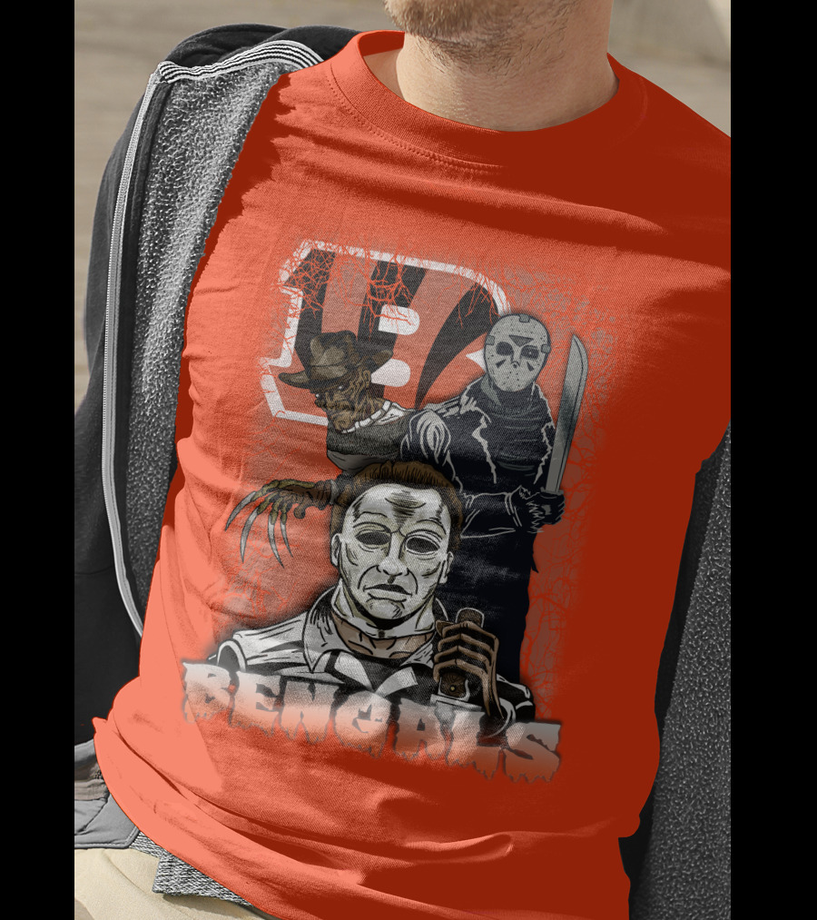 Cincinnati Bengals Horror Icons T-Shirt