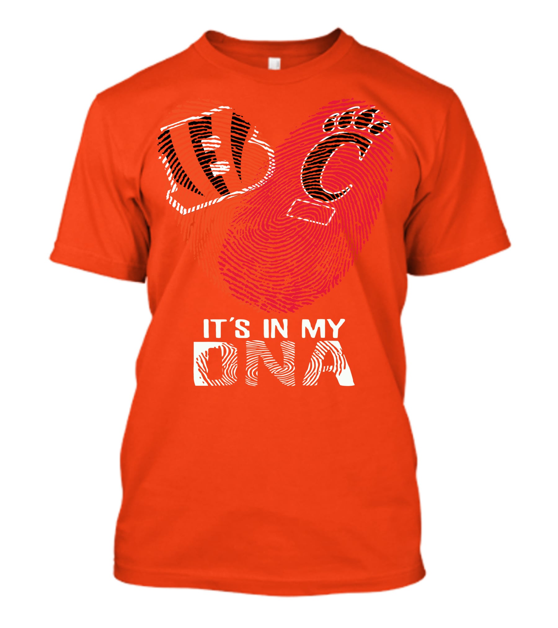 Cincinnati Bengals It's In My Dna Football Fan Heart T-Shirt