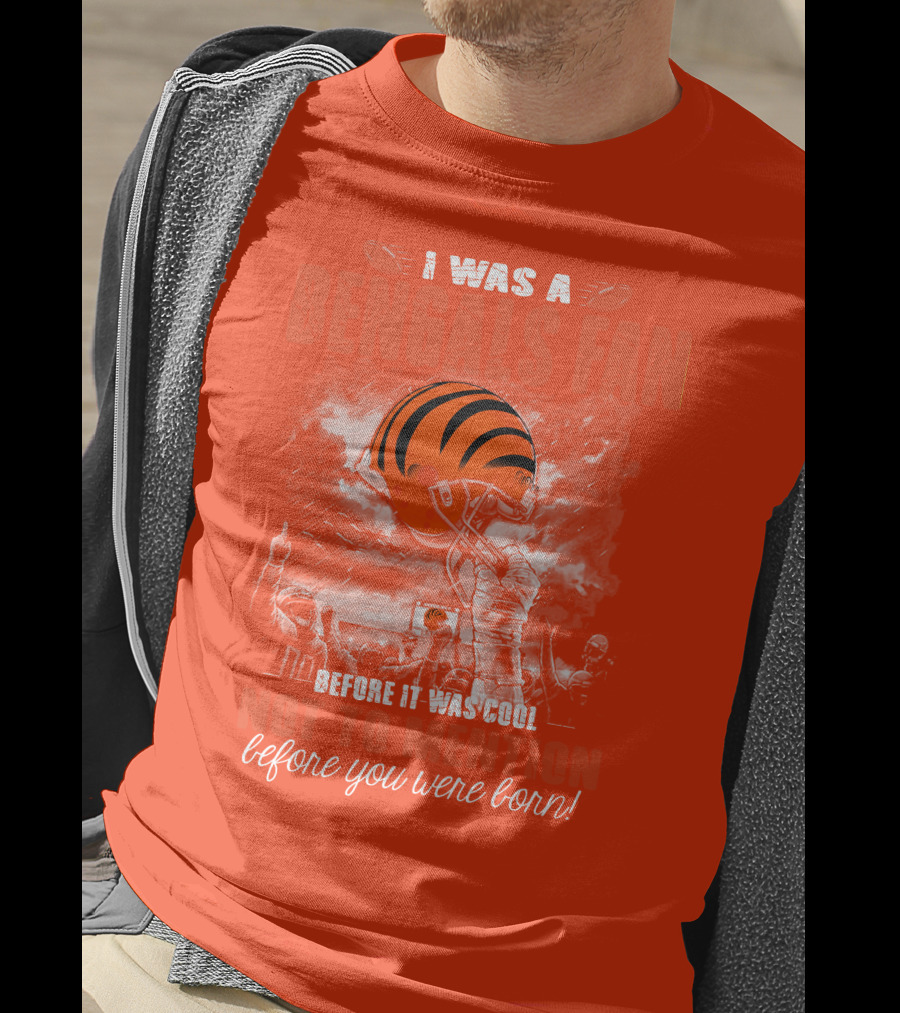 Cincinnati Bengals Fan Before It Was Cool Helmet T-Shirt
