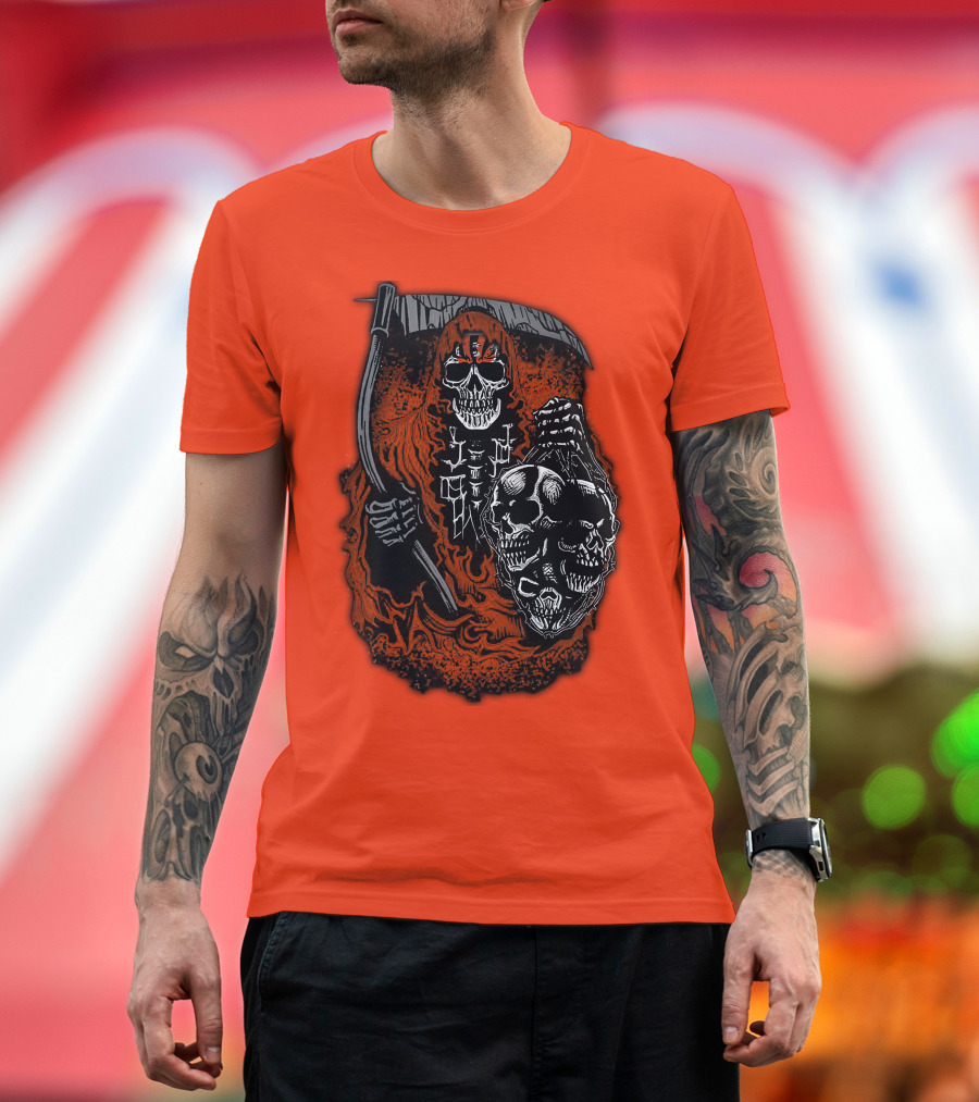 Cincinnati Bengals Reaper Skull T-Shirt