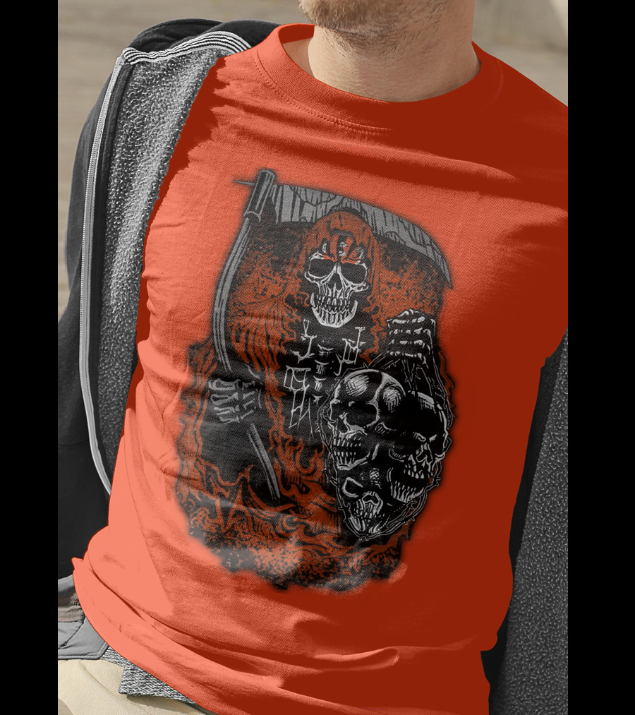 Cincinnati Bengals Reaper Skull T-Shirt