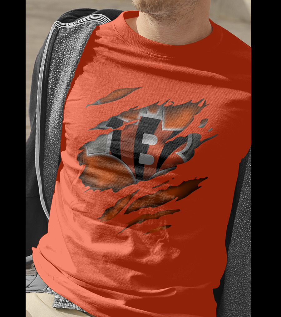 Cincinnati Bengals Tiger Stripes T-Shirt