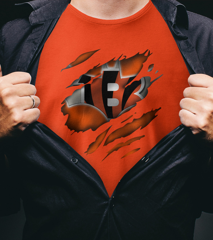 Cincinnati Bengals Tiger Stripes T-Shirt