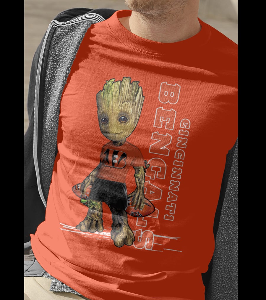 Groot V1 Cincinnati Bengals Football T-Shirt