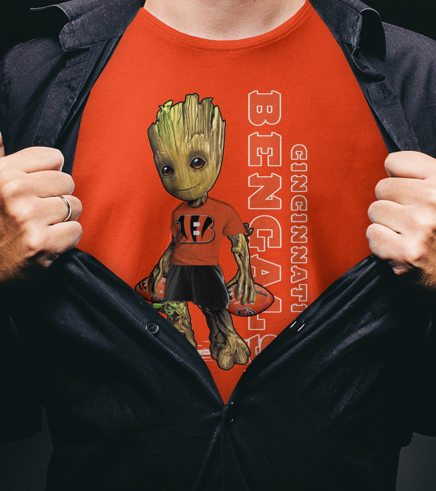 Groot V1 Cincinnati Bengals Football T-Shirt