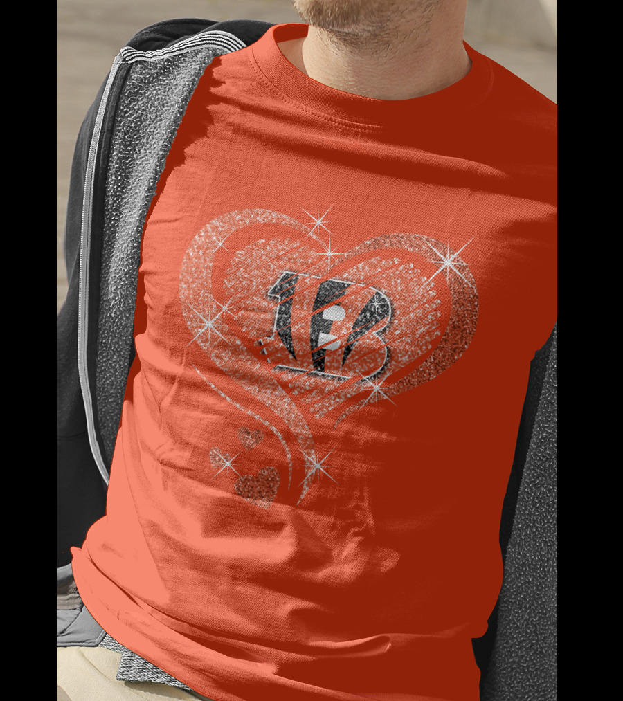 Heart Diamond Bengals Love T-Shirt