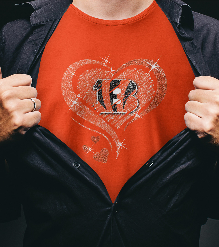 Heart Diamond Bengals Love T-Shirt