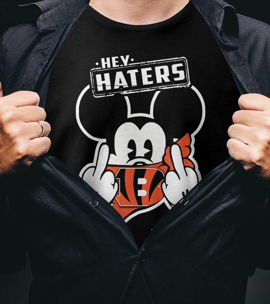 HEY HATERS Mick CINCINNATI BENGALS T-Shirt