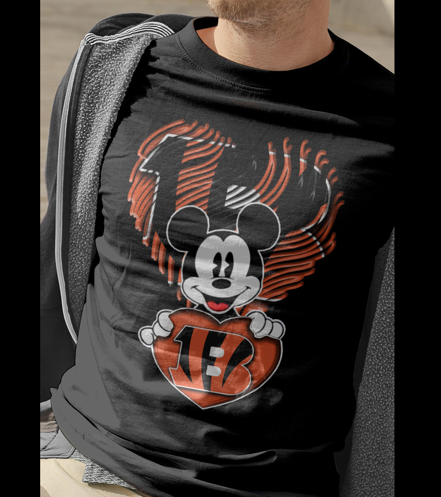 Mickey Mouse Cincinnati Bengals T-Shirt