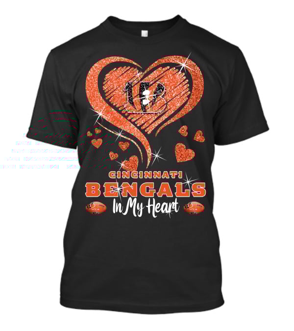 Cincinnati Bengals Heart Logo In My Heart T-Shirt