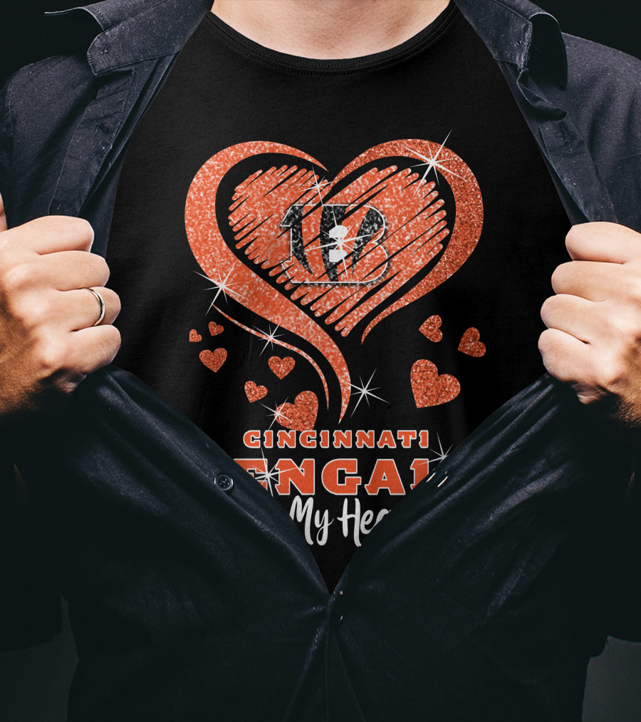 Cincinnati Bengals Heart Logo In My Heart T-Shirt