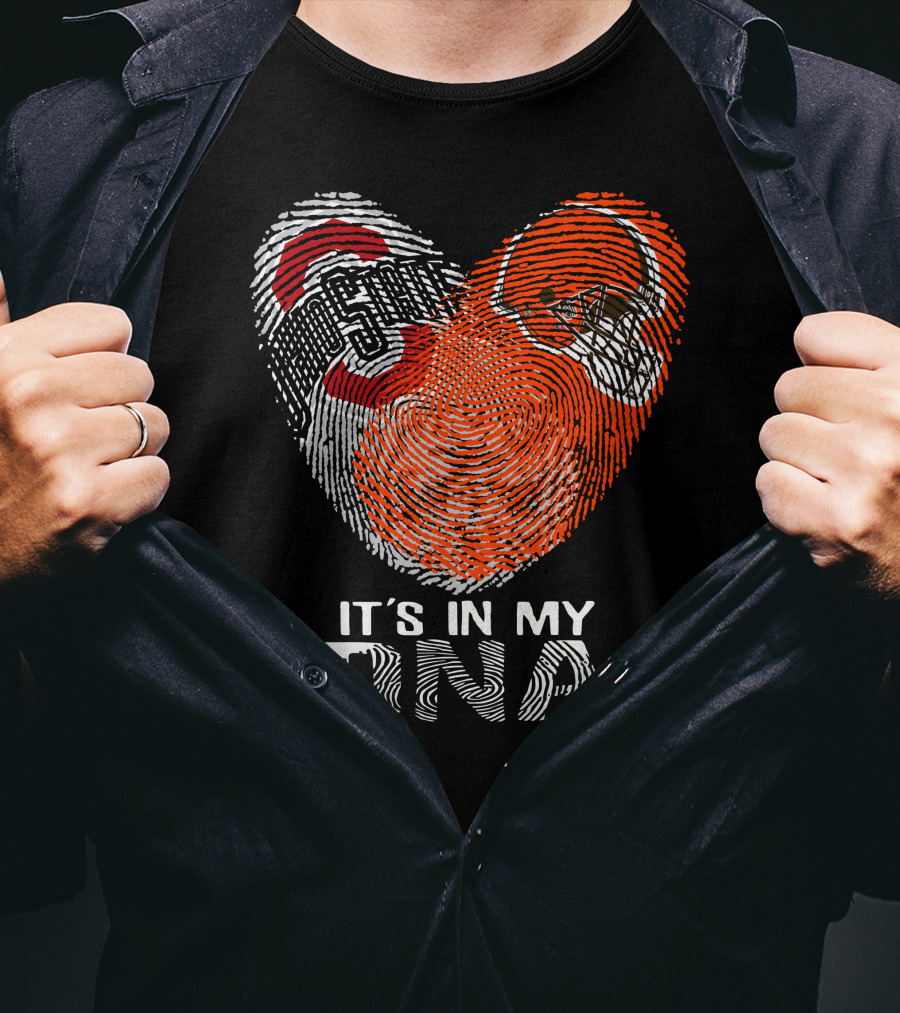 It's In My Dna Cleveland Browns Ohio State Buckeyes T-Shirt