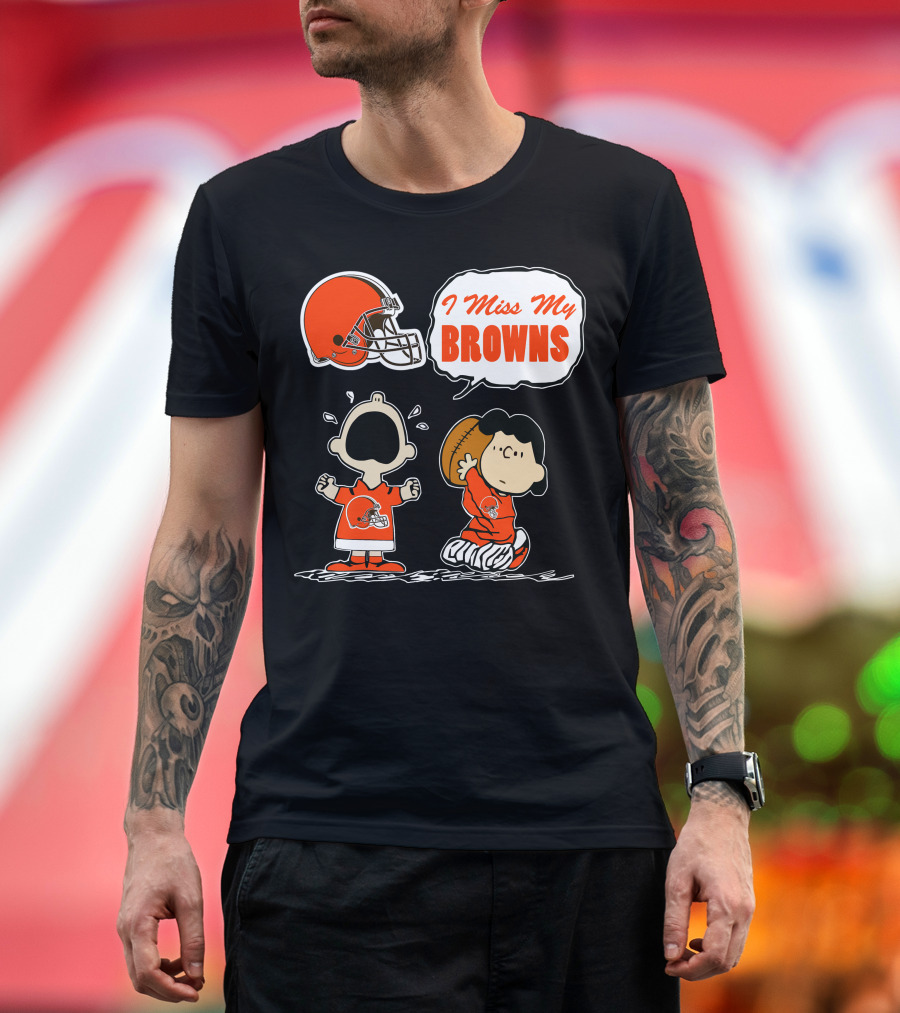 I Miss My Cleveland Browns 67 Football Fan Nostalgia T-Shirt