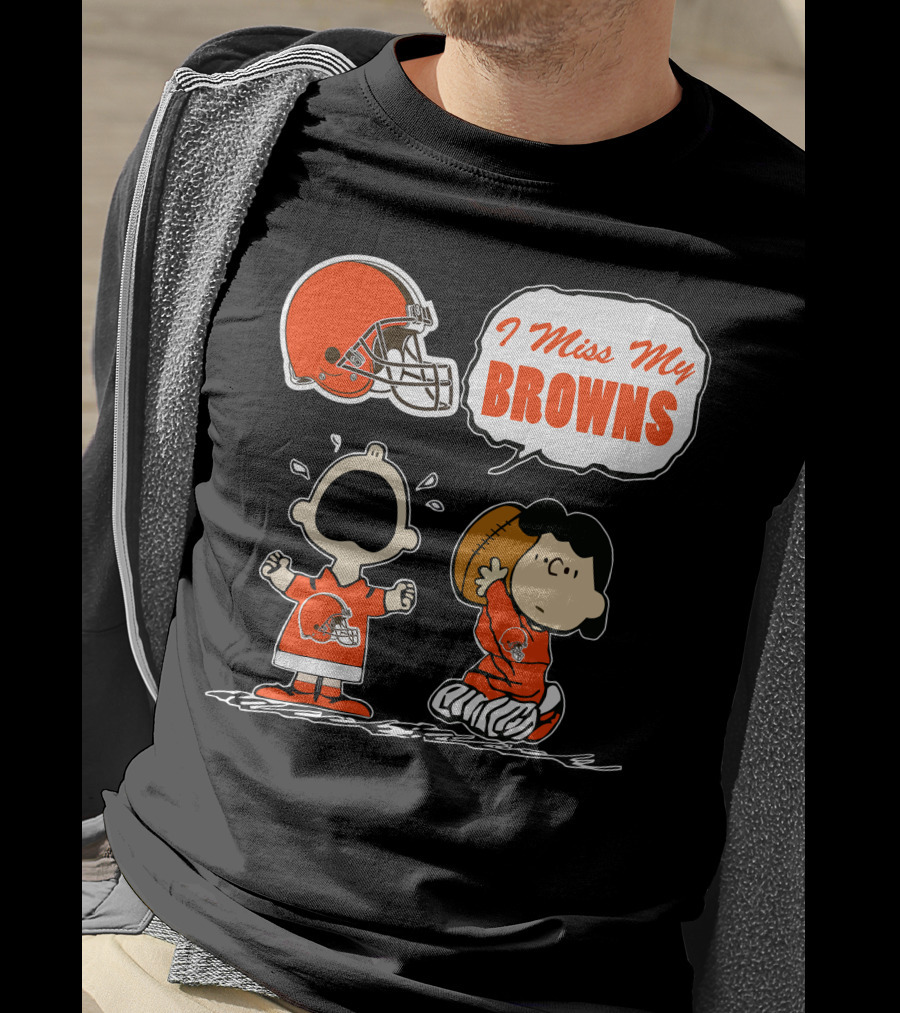 I Miss My Cleveland Browns 67 Football Fan Nostalgia T-Shirt