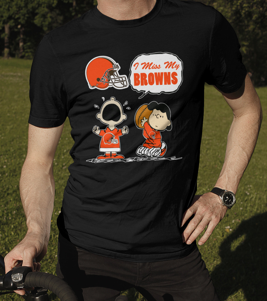 I Miss My Cleveland Browns 67 Football Fan Nostalgia T-Shirt